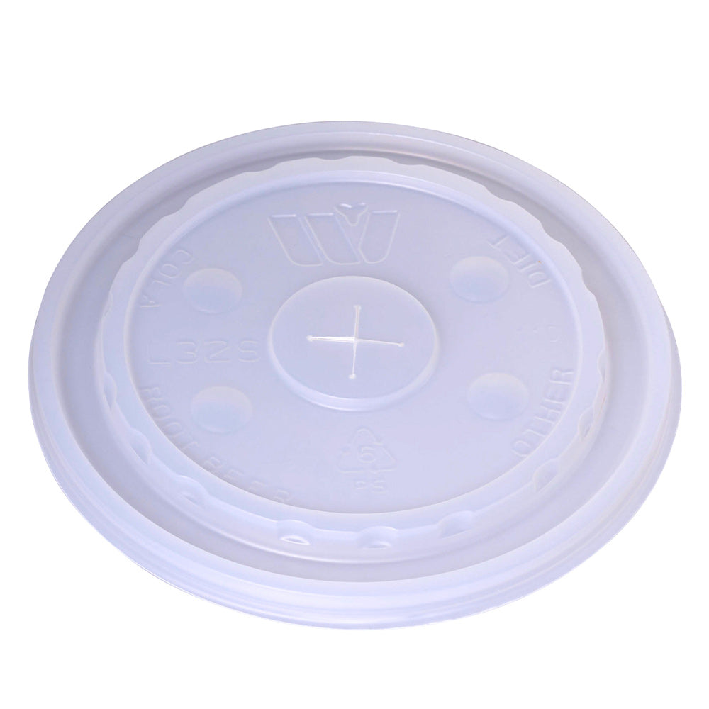 Translucent Straw-Slotted Lid for C3234 Cups (32oz - 1000ct - L32S)