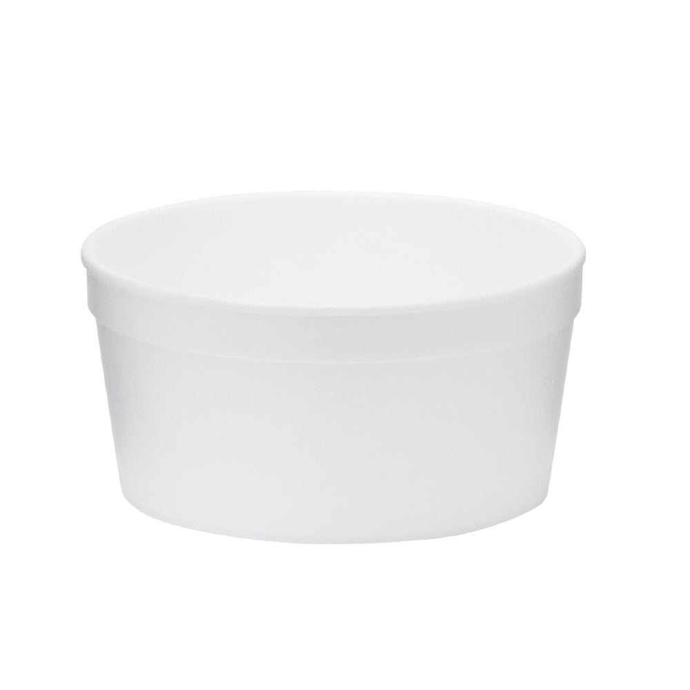 8oz Biodegradable Foam Food Container White (500ct - F8)