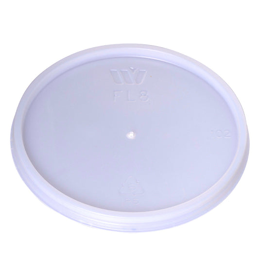 Vented Translucent Lid for F8 Food Container - (1000ct - 8oz - FL8V)